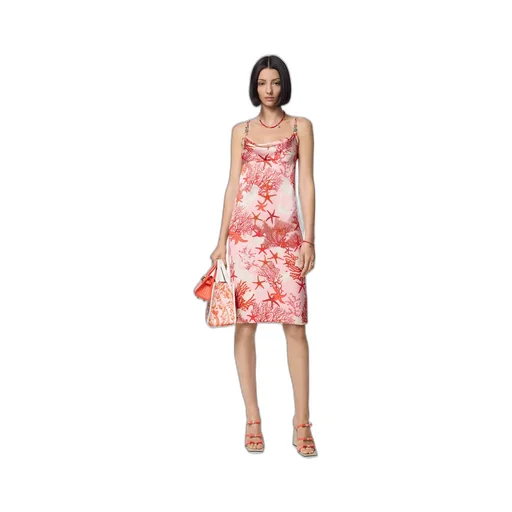 Barocco Sea Printed Sleeveless Slip Mini Dress