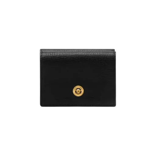 Medusa-Plaque Tri-Fold Wallet