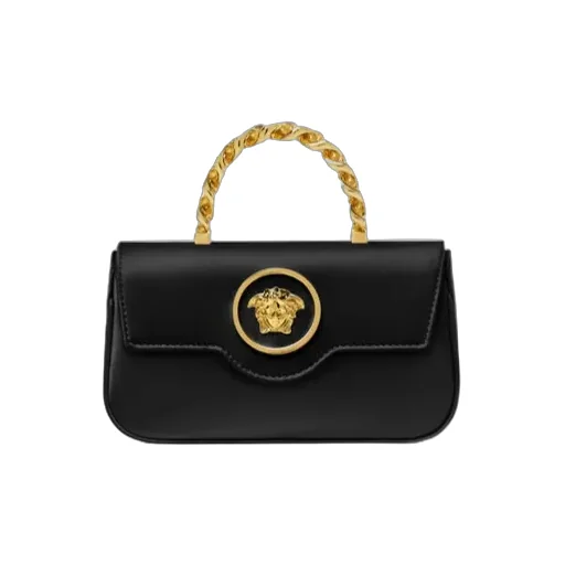 La Medusa Chain-Linked Foldover Shoulder Bag
