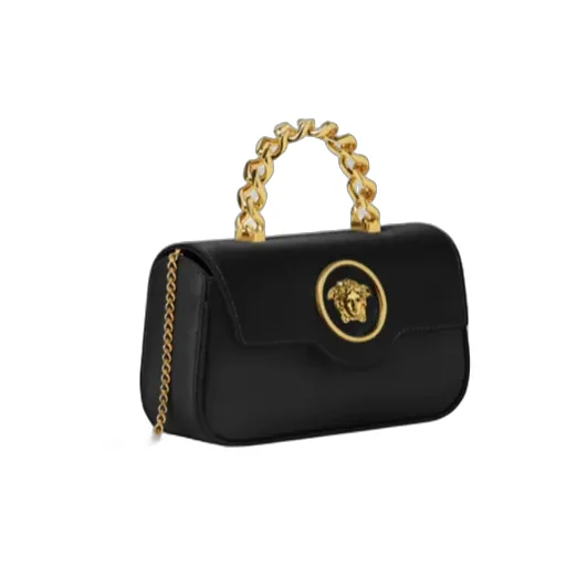 La Medusa Chain-Linked Foldover Shoulder Bag