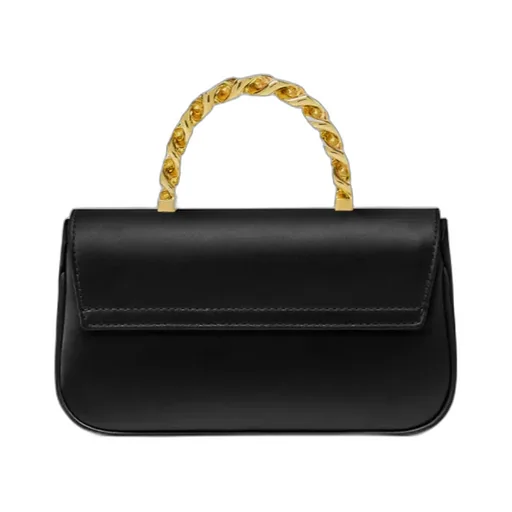 La Medusa Chain-Linked Foldover Shoulder Bag