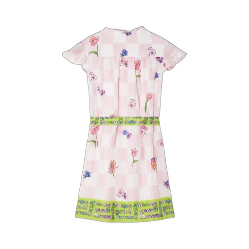 Blossom-Printed Ruffled Shirt Dress