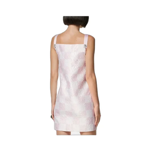 Check-Printed Sleeveless Mini Dress