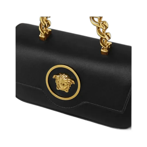 La Medusa Chain-Linked Foldover Shoulder Bag