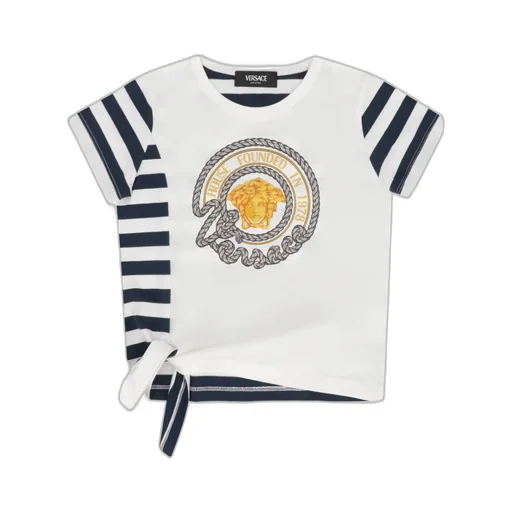 Nautical Medusa Striped Crewneck T-Shirt