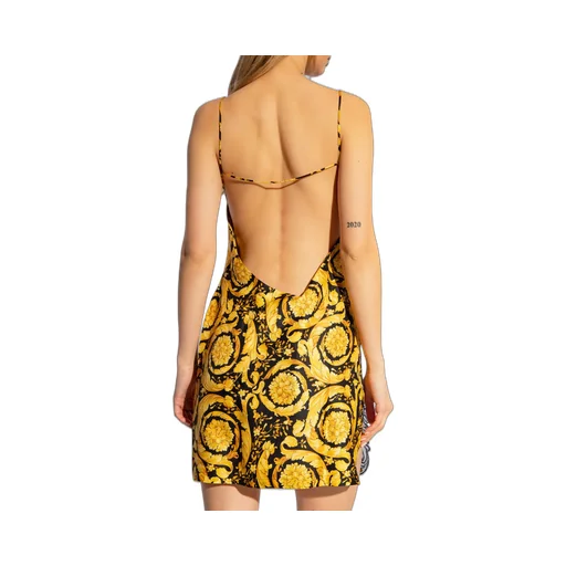 Barocco-Printed Lace-Trim Nightdress