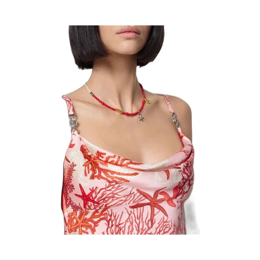 Barocco Sea Printed Sleeveless Slip Mini Dress