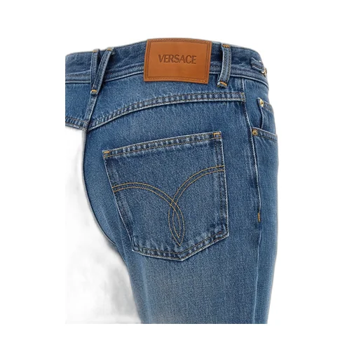 Medusa Logo Flared Jeans