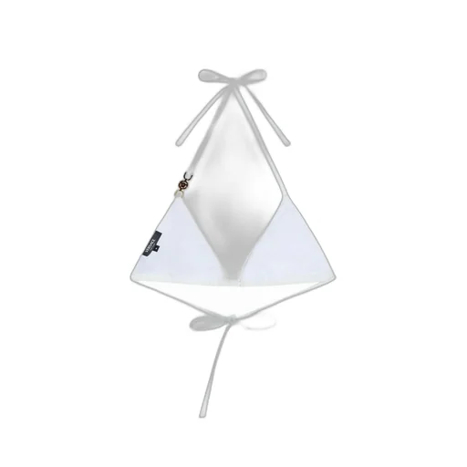 Medusa-Plaque Chain-Detail Bikini Top