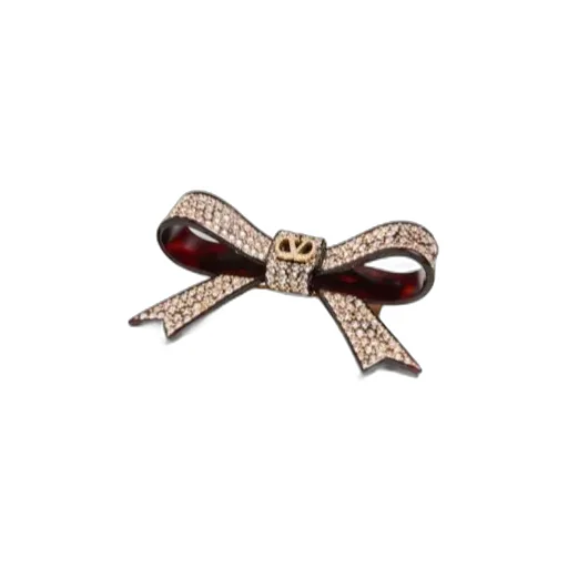 Vlogo Signature Hair Clip In Resin, Metal And Crystals