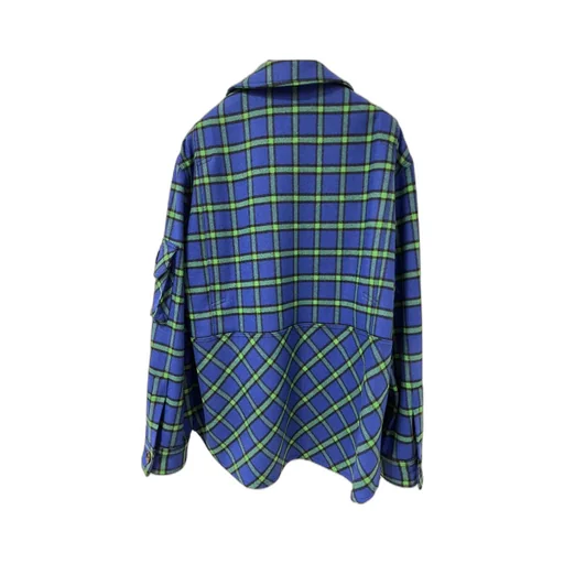 Checkered Lapel Casual Jacket