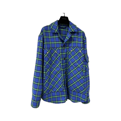 Checkered Lapel Casual Jacket