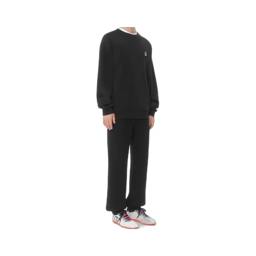 Cotton Jogging Trousers With Chez Valentino Patch