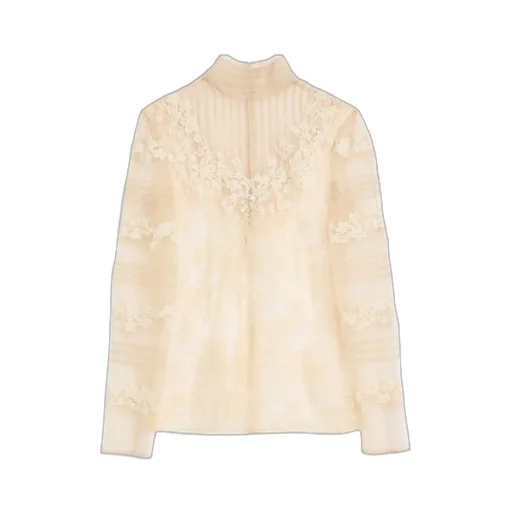 Top In Dentelle With Roses Pattern
