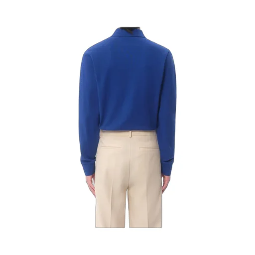 Vlogo Embroidered Long-Sleeved Polo Shirt