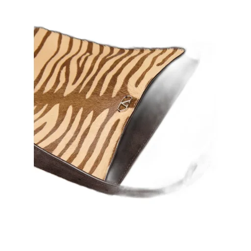NellcÔTe Shoulder Bag In Animalier Pony Effect Calfskin With Fringes