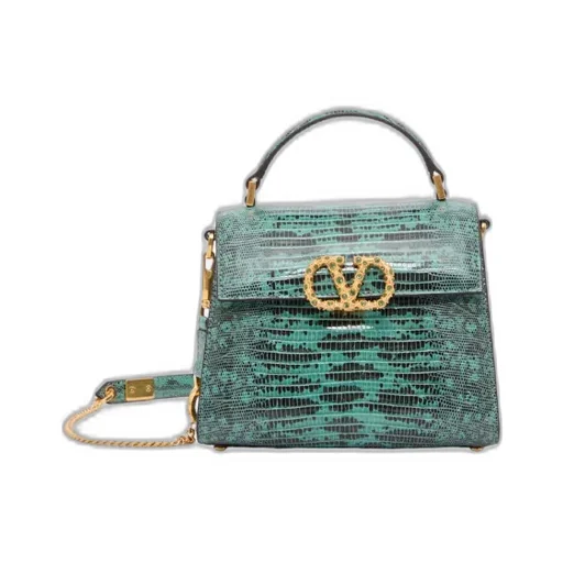 Mini Vsling Handbag In Tejus With Jewel Logo