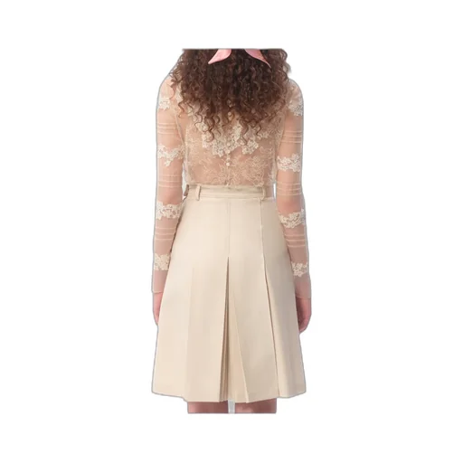 Top In Dentelle With Roses Pattern