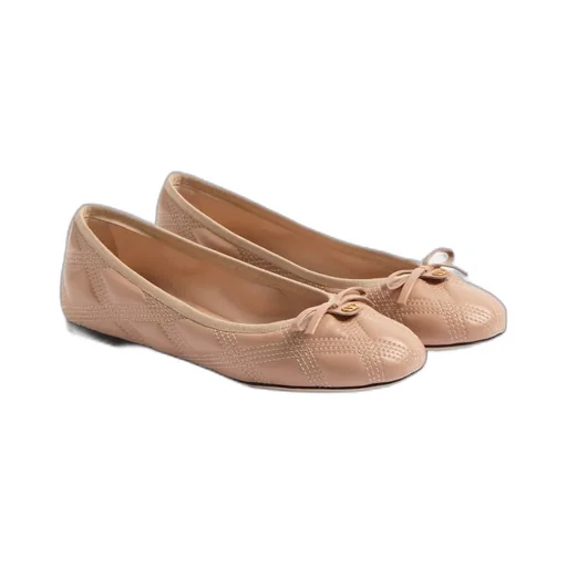 Bow Detailed Slip-On Ballerina Shoes
