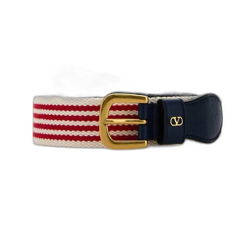 Vlogo Signature Striped Belt