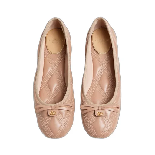 Bow Detailed Slip-On Ballerina Shoes