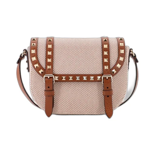 Rockstud Foldover Top Shoulder Bag