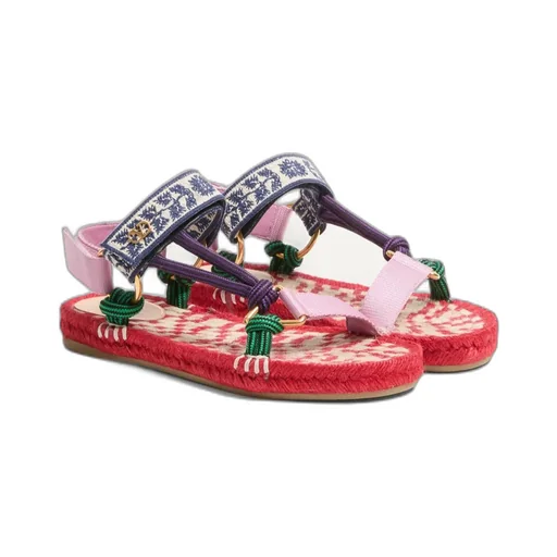 Vlogo Plaque Open Toe Espadrillas