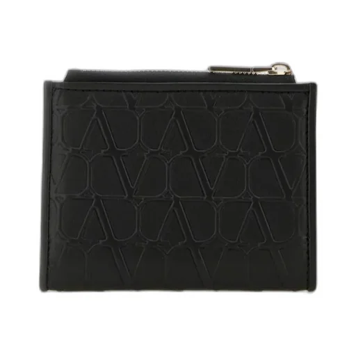 Vlogo Plaque Zip Detailed Wallet