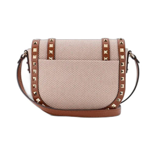Rockstud Foldover Top Shoulder Bag