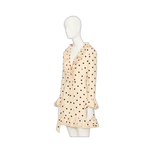 Crepe Couture Short Dress With Pludepois Print