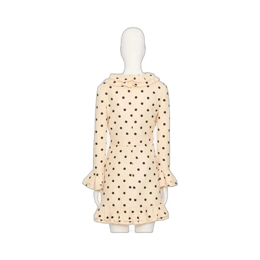 Crepe Couture Short Dress With Pludepois Print