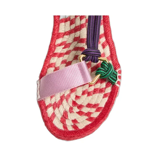 Vlogo Plaque Open Toe Espadrillas