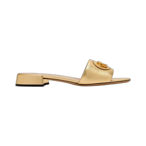 Vlogo Plaque Slip-On Sandals