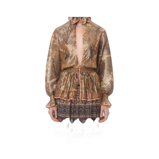 Shirt With Cashmere Voyage Imaginaire Print