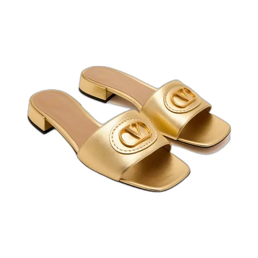 Vlogo Plaque Slip-On Sandals