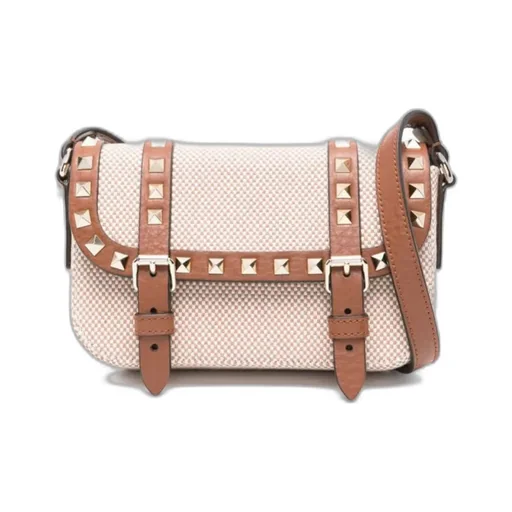 Rockstud Foldover Top Mini Crossbody Bag