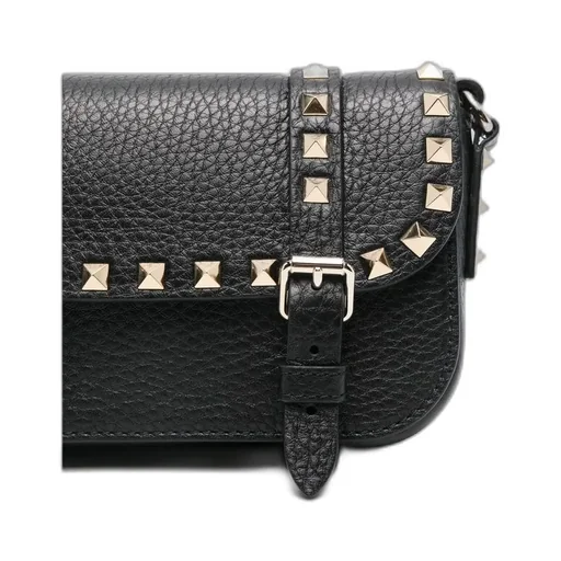 Rockstud Foldover Top Crossbody Bag