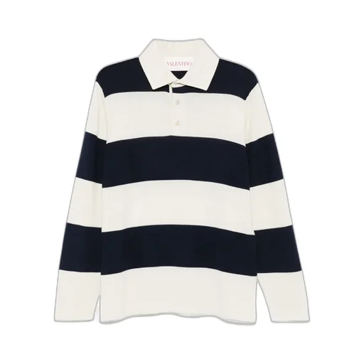 Striped Long Sleeve Polo Shirt