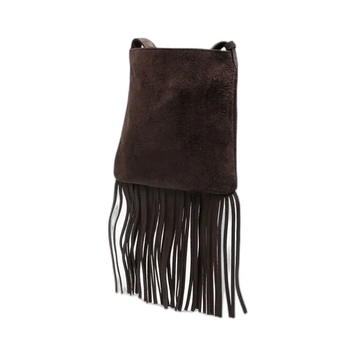 Vlogo Signature Fringed Edge Crossbody Bag
