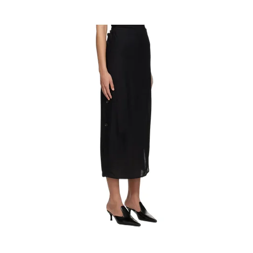 Side Buckle Drawstring Skirt