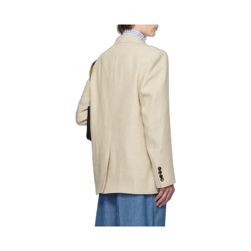Double-Breasted Long-Sleeved Blazer