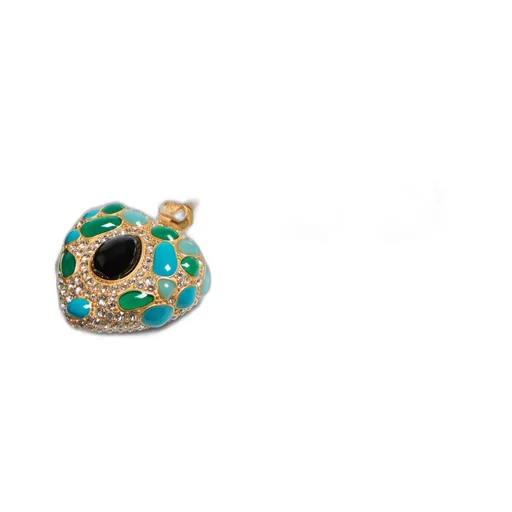 Coeur Royal Necklace In Metal, Resin, Enamel And Swarovski® Crystals