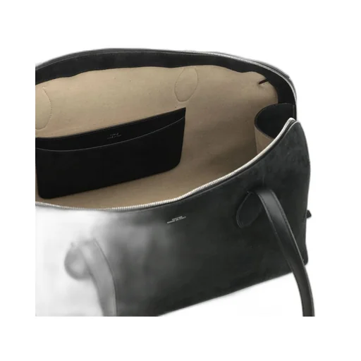 Zipped Top Handle Tote Bag