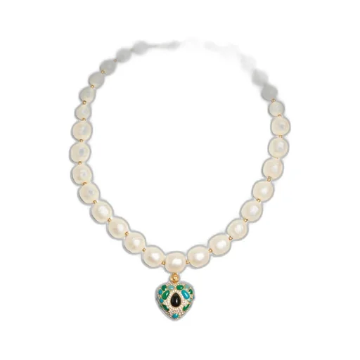 Coeur Royal Necklace In Metal, Resin, Enamel And Swarovski® Crystals