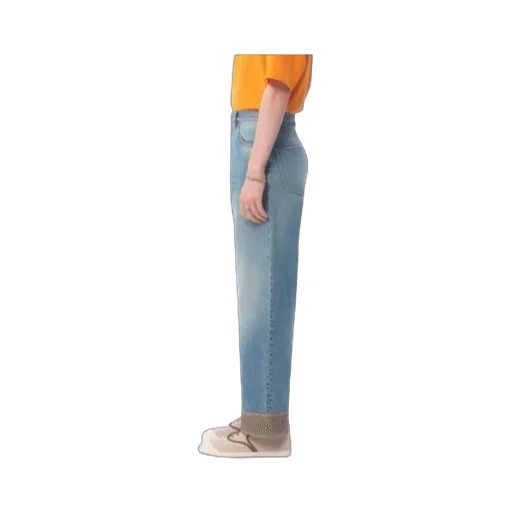 Logo Patch Wide Leg Jeans