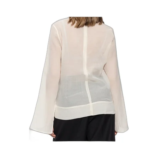 High Collar Long Sleeve Top