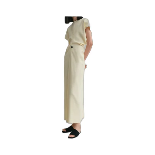 Slouch-Waist Maxi Dress