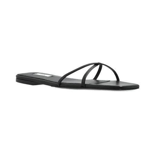 Crossover Strap Square Open Toe Sandals