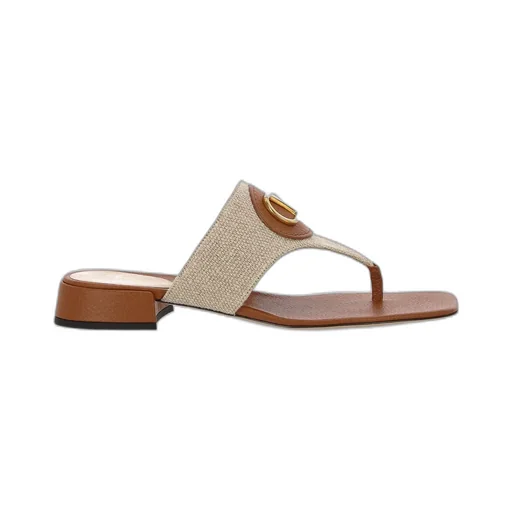 Vlogo Plaque Slip-On Thong Sandals