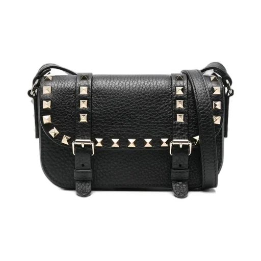 Rockstud Foldover Top Crossbody Bag